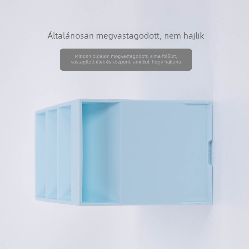 Műanyag tolltartó, négyszögletes, 5 rekesz, modell 1213, testreszabható logó és licencelt magáncímke