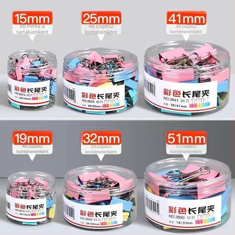 60 darabos fém irodai klipek (Márka: Friendly; Termékkód: zms; Anyag: Fém)