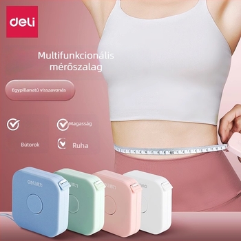 Deli 79650 mérőszalag – műanyag vonalzó, 50 g, modell 79650