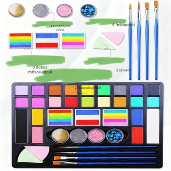 Világkupa arcfesték készlet, 211 g, arcfestésre és testfestésre, márka Art Plus Art