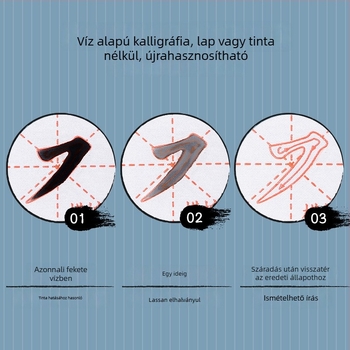 Deli vízben írható kendő készlet – téglalap alakú, sorozat: Water Writing Cloth Suit, Anyag: Egyéb, Cél: Kaligráfia gyakorlás