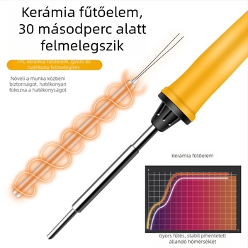 500 sorozat belső fűtéses forrasztópáka, patkó- és flat heggel, 35W/50W, 220V
