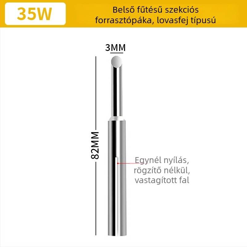 500 sorozat belső fűtéses forrasztópáka, patkó- és flat heggel, 35W/50W, 220V