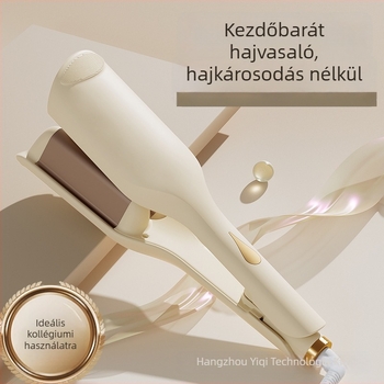 36 mm-es nagy hullámos francia göndörvas kerámia bevonattal, 220 V, 70 W, 10 fokozatos hőmérséklet-szabályozás