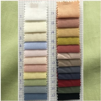 Pamut szövésű Twill jacquard anyag herringbone mintával, mosott felülettel, alkalmas ingekhez, felsőkhöz, ruhákhoz, alsóneműhöz és pizsámához