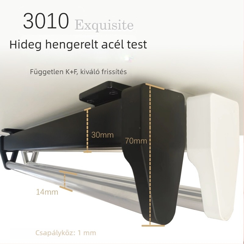 Behúzható nadrágtartó gardróbba – Zhiyi, modell 45122; Anyag: hideg-hengerelt acél; Alkalmazás: garderoba; Stílus: modern egyszerű.