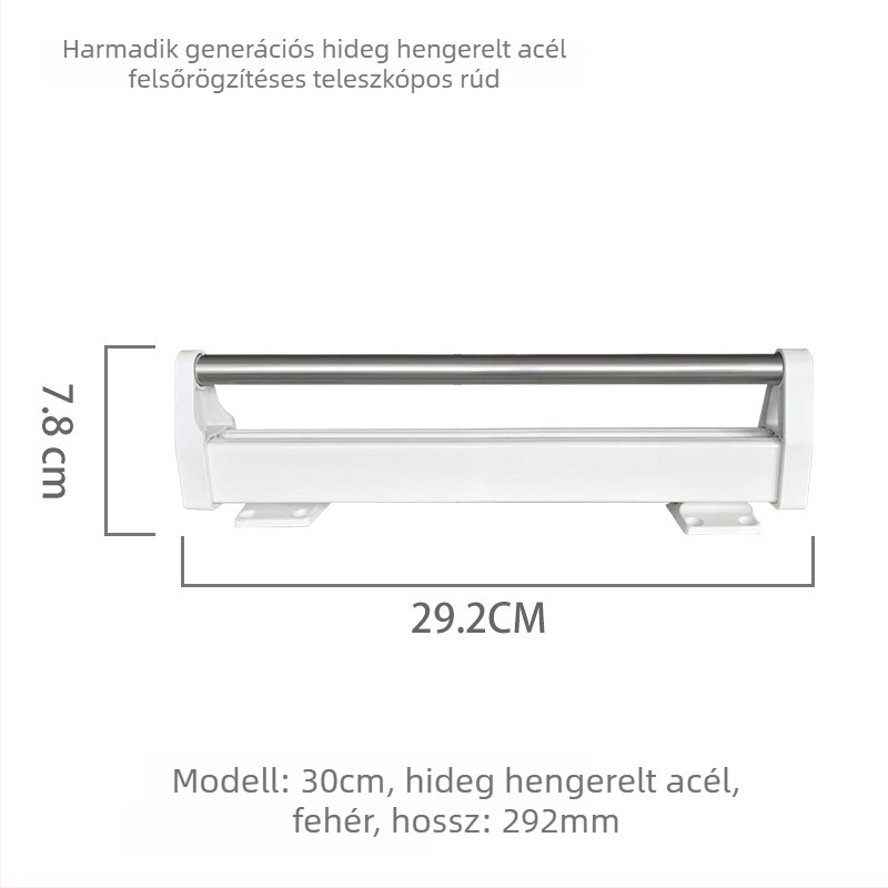 Behúzható nadrágtartó gardróbba – Zhiyi, modell 45122; Anyag: hideg-hengerelt acél; Alkalmazás: garderoba; Stílus: modern egyszerű.