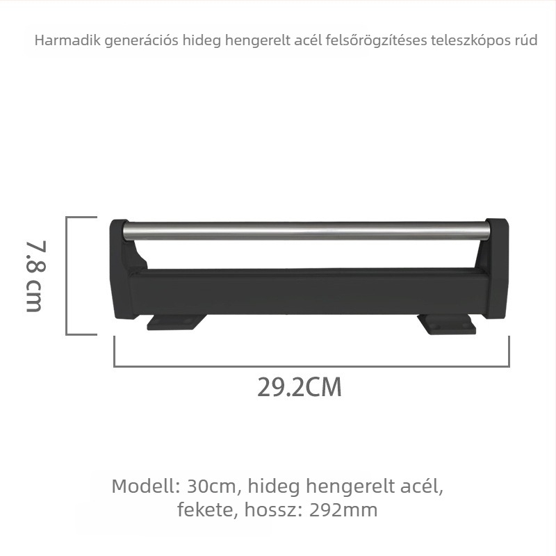 Behúzható nadrágtartó gardróbba – Zhiyi, modell 45122; Anyag: hideg-hengerelt acél; Alkalmazás: garderoba; Stílus: modern egyszerű.