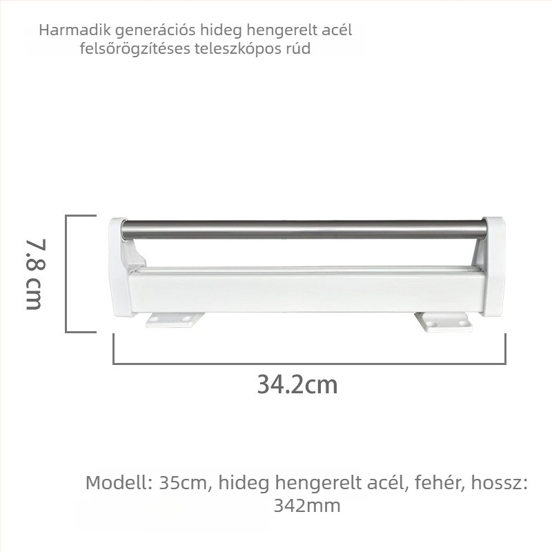 Behúzható nadrágtartó gardróbba – Zhiyi, modell 45122; Anyag: hideg-hengerelt acél; Alkalmazás: garderoba; Stílus: modern egyszerű.