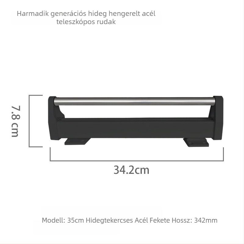 Behúzható nadrágtartó gardróbba – Zhiyi, modell 45122; Anyag: hideg-hengerelt acél; Alkalmazás: garderoba; Stílus: modern egyszerű.