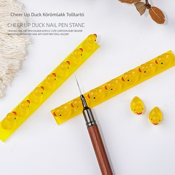 Manikűr tolltartó, akril, több rekesz, asztali tároló, kristályos dizájn