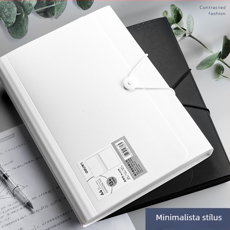 Deli 5236 PP Akkordeon Fájl Rendező 13 Rekesz, Iroda Dokumentumtartó Doboz