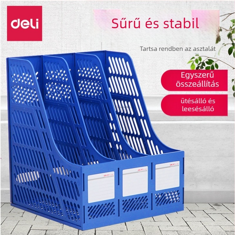 3-szintes fájltartó, műanyag, modell 9847