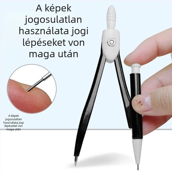 Két készlet körző tanuló készlet rajz- és mérőeszközökkel, fém felépítés, standard specifikáció, standard csomagolás