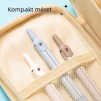 Deli tolltípusú körző, fém kivitel, kioldó mechanizmussal, professzionális rajzhoz, VC28, 288 darabos csomag