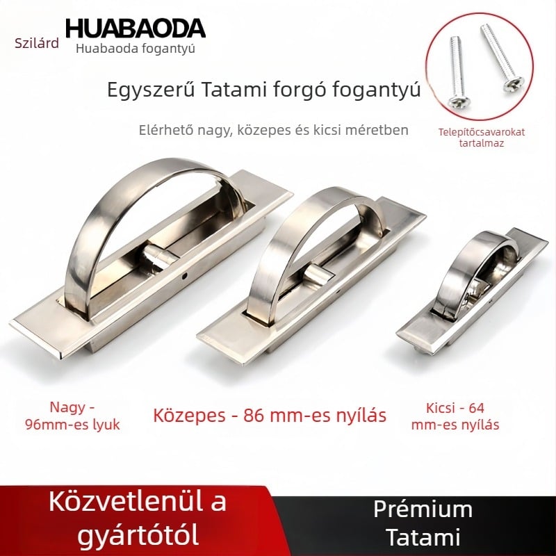 Tatami ágyfogó – cinkötvözet, elektroplakálás, modell 505, modern-minimalista stílus