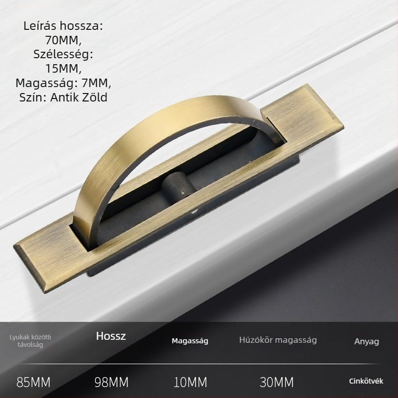 Tatami ágyfogó – cinkötvözet, elektroplakálás, modell 505, modern-minimalista stílus