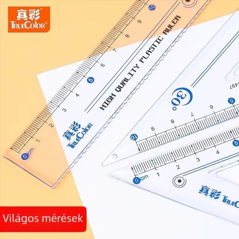 True Color Zc-rs1497 műanyag vonalzó készlet, 4 darab