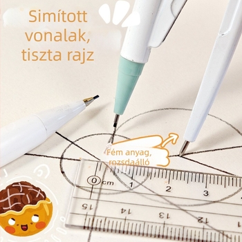 Rainbow 9513 Nyolcrészes körző- és vonalzókészlet rajzhoz