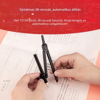 Fém körző, modell 72159, tartalmaz 2B ceruzát
