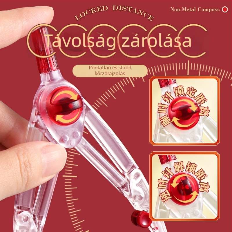 Deli fém körző és vonalzó készlet vizsgákhoz, VC985 és VC666 modellek, anyag: fém, csomagolás: 288 darab