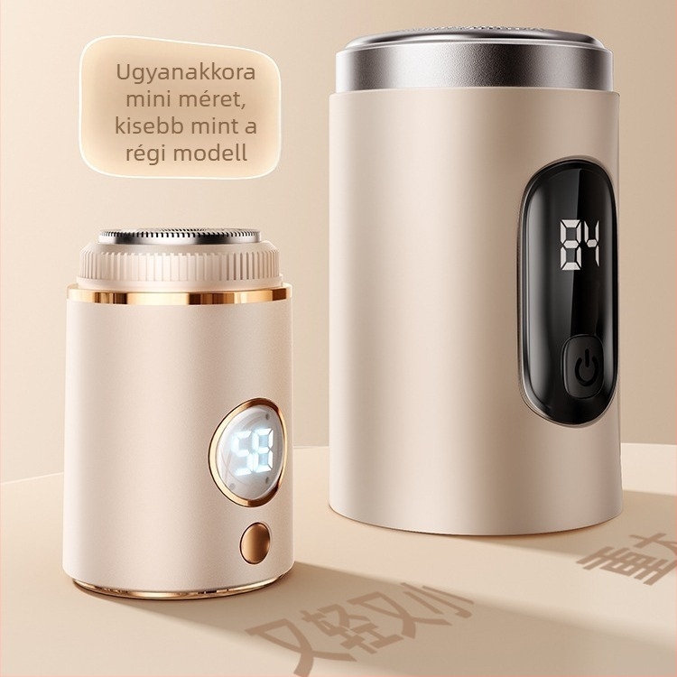 Férfiak elektromos borotvája brushless motorral, úszó háromgyűrűs fej és 18 penge, USB‑C gyors töltés, beépített 500–800 mAh akkumulátor, 60+ perc üzemidő