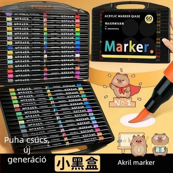 Akril marker toll diákoknak és óvodásoknak – mosható akvarell, átlátszatlan színmarker