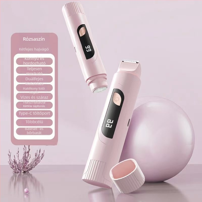 TMQ-623 Elektromos borotva és szőrzeteltávolító, gyémánt pengével, USB-ről tölthető, nedves és száraz használat, egész testre