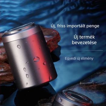 KS-Mini8 elektromos borotva, forgó fej, vízálló, 2 órás üzemidő, kompakt utazó borotva
