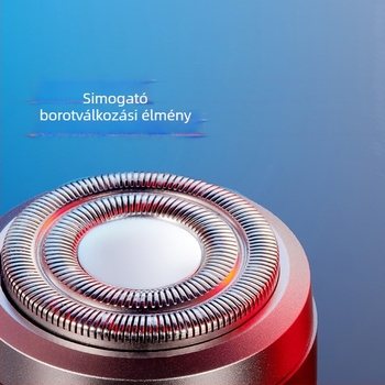 KS-Mini8 elektromos borotva, forgó fej, vízálló, 2 órás üzemidő, kompakt utazó borotva