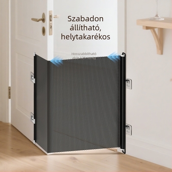 Jun Chang PVC Kihúzható háziállatkerítés L3939 — macska menekülés elleni kapu, bejárati és kimeneti korlát, macskaajtó