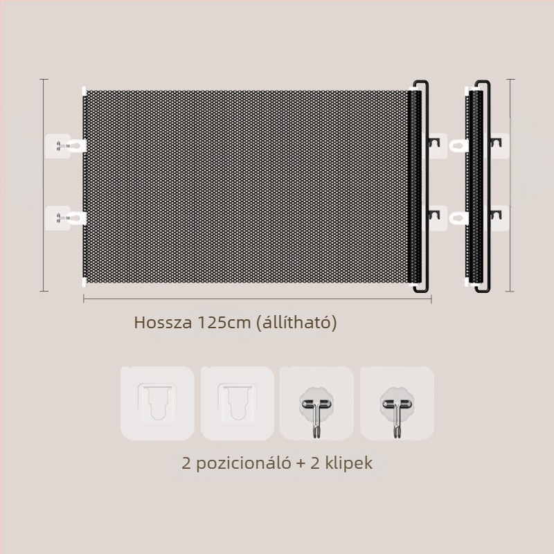 Jun Chang PVC Kihúzható háziállatkerítés L3939 — macska menekülés elleni kapu, bejárati és kimeneti korlát, macskaajtó