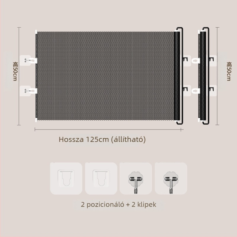 Jun Chang PVC Kihúzható háziállatkerítés L3939 — macska menekülés elleni kapu, bejárati és kimeneti korlát, macskaajtó