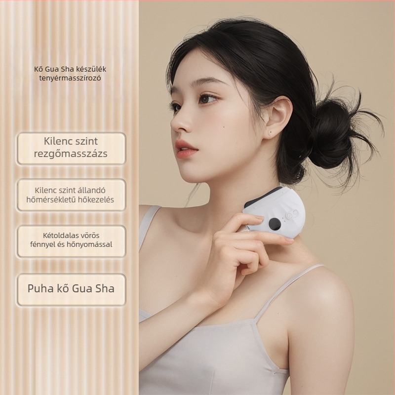 Mincerity Gs-05 Biansztone kaparó deszka – újratölthető elektromos arcmaszázs, mechanikus vezérlés, hőmérséklet-szabályozás, ABS tok, 500 mAh akkumulátor