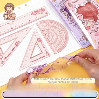 Oktatási puha vonalzó – modell Small sweet potato soft ruler; anyag: puha vonalzó; specifikációk: 4 darab; kategória: centimeteres vonalzó