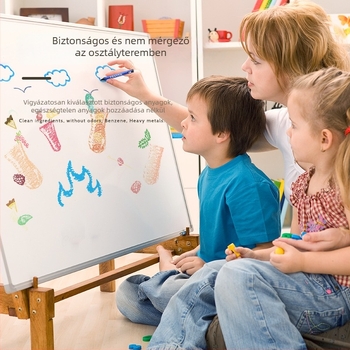 Enmi Fxa-hcq1501 Osztálytermi viaszos kréták, dobozban 40 darab, biztonságos és törölhető, kemény karton díszdobozban