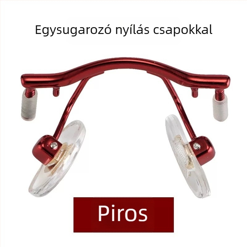 Öntvény középső orr-híd keret nélküli szemüveghez, 1.8 mm-es csavar gumis dugóval, kompatibilis az egyes és az univerzális kettős lyuk dizájnnal