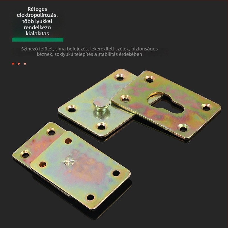 Parvis vasból készült függesztő csatlakozó bútorokhoz és tükörkeretekhez, elektroplattal bevont felület, modern minimalist stílus.