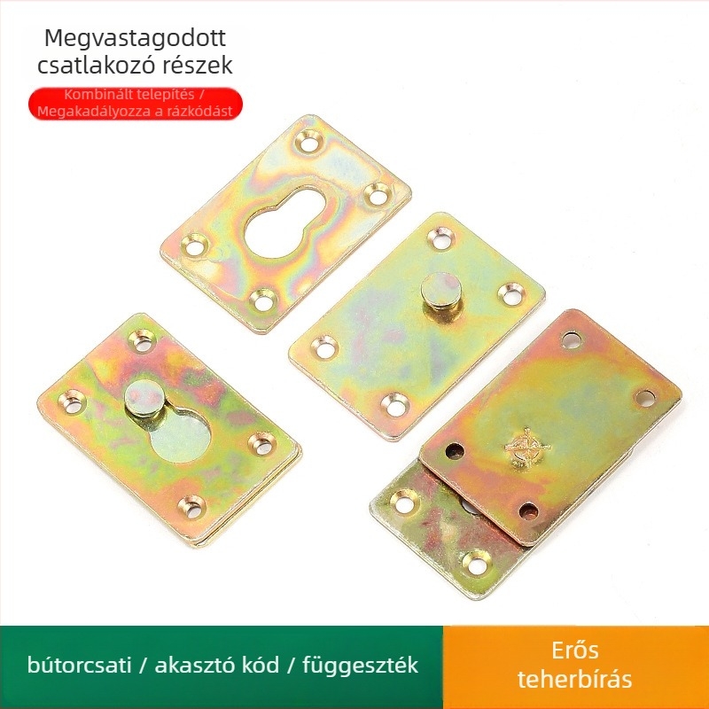 Parvis vasból készült függesztő csatlakozó bútorokhoz és tükörkeretekhez, elektroplattal bevont felület, modern minimalist stílus.