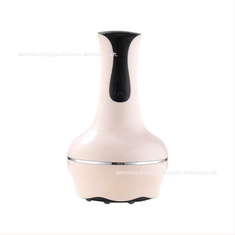 All-in-One scraping és cupping gép meridián ecsettel, USB tápellátású, Bb-005 modell, ABS ház, 1200 mAh akkumulátor, folyamatosan változó sebesség