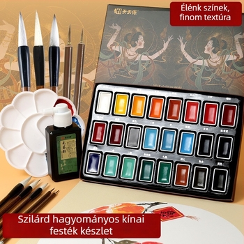 Kínai festészeti pigmentkészlet, 10 ml, papírdobozos csomagolás, egy doboz, kínai festészethez — márka Tt/practice every day