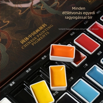 Kínai festészeti pigmentkészlet, 10 ml, papírdobozos csomagolás, egy doboz, kínai festészethez — márka Tt/practice every day