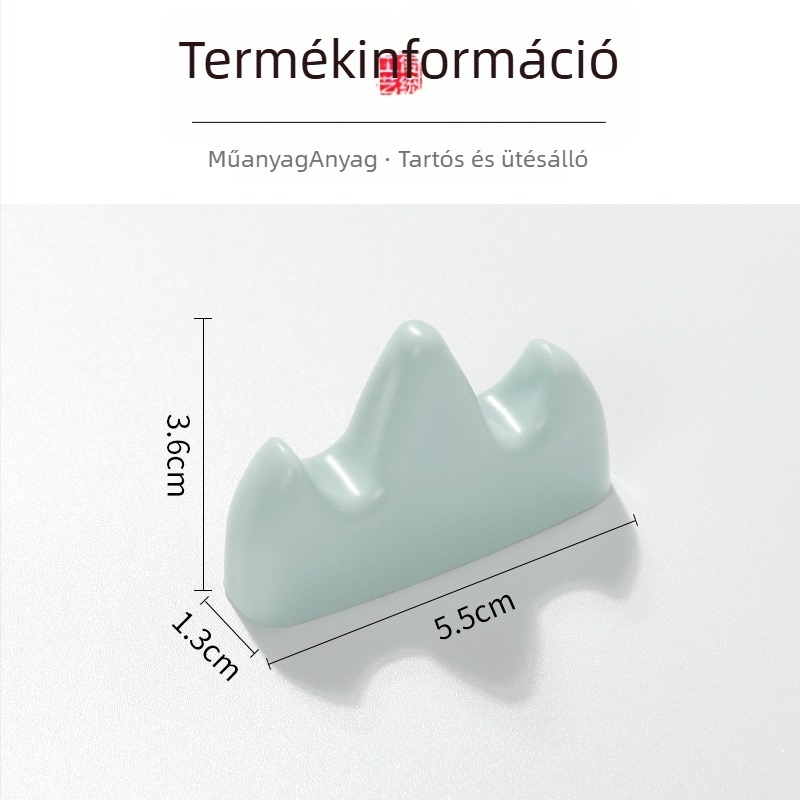Háromujjú műanyag tolltartó állvány kezdőknek, kalligráfiához, asztali tartó, Márka TT/Tian Tian Lian, Modell TGJ00BG010050, Anyag: műanyag, Egyedi logó nyomtatás: Igen, Egyedi feldolgozás: Igen
