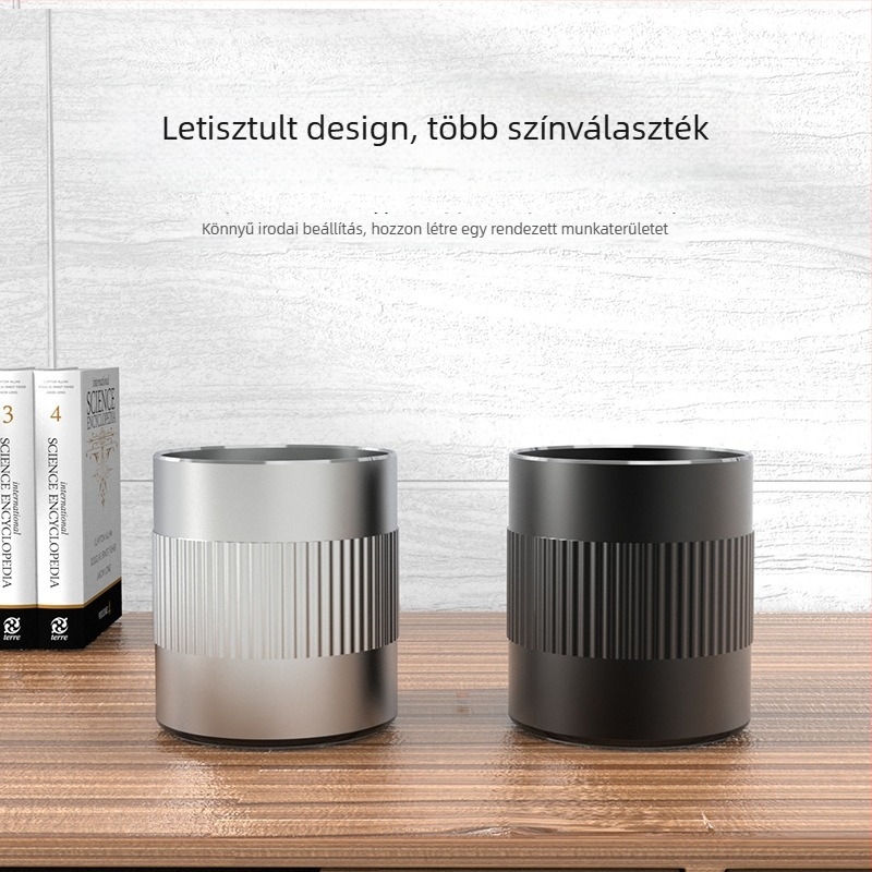 Kör alakú tolltartó alumíniumötvözetből, logóval testreszabható, modell P80