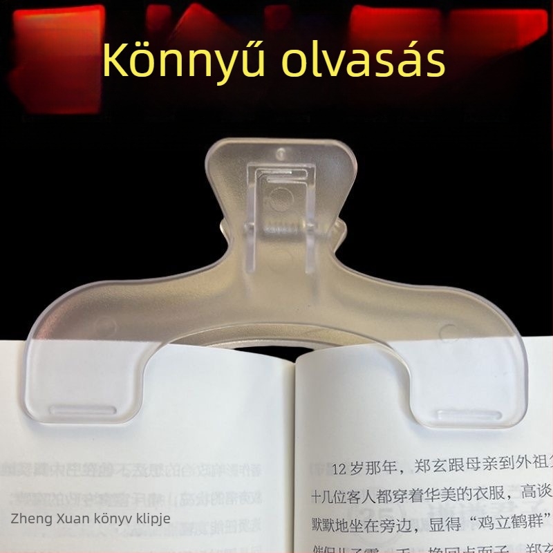 Akril klipsz jegyzetekhez és könyvekhez, műanyagból, diákok számára