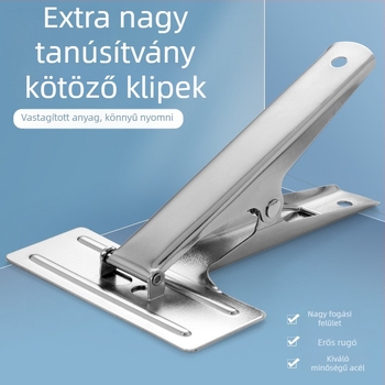 Számlázási dokumentumokhoz készült klipsz - Rozsdamentes acél, Modell 0001, Egyedi csomagolás