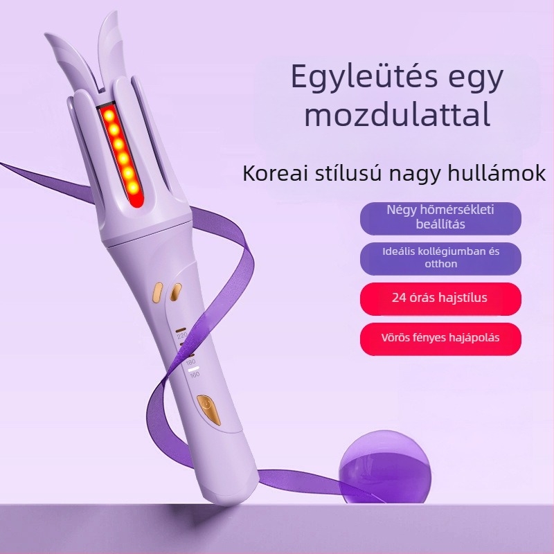 Automatikus hajvas titán-turmalin bevonattal, 4 fokozat hőmérsékletszabályozás, 35W, 220V, vezetékes