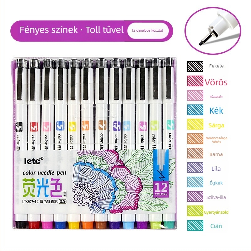 Le Tu LT-307 Hook-Line toll, 0,5 mm hegye, Minimalist sorozat, PP tokozás, nem törlődik, testreszabási támogatás