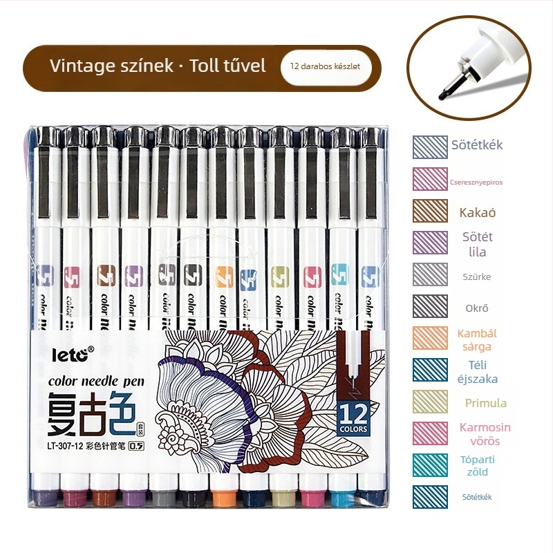 Le Tu LT-307 Hook-Line toll, 0,5 mm hegye, Minimalist sorozat, PP tokozás, nem törlődik, testreszabási támogatás