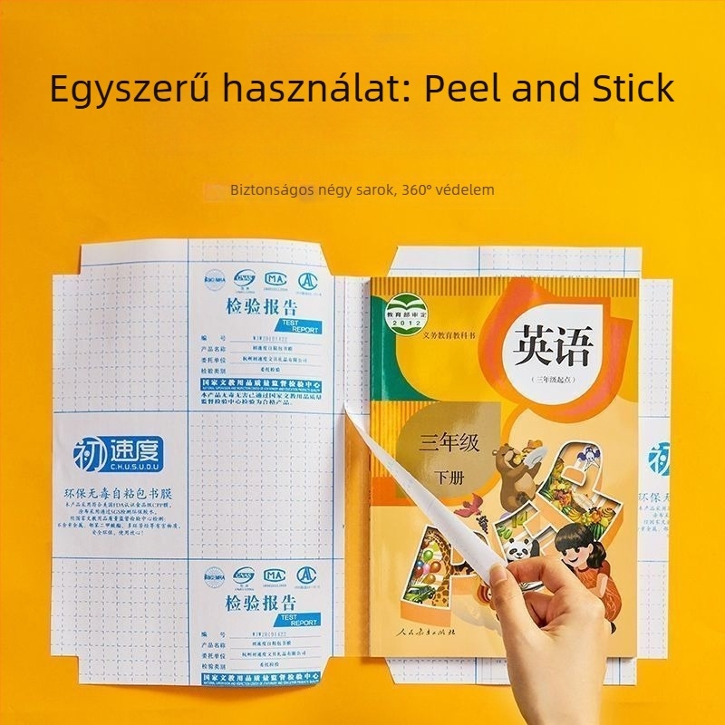 Átlátszó tankönyvborító diákoknak, műanyagból, ajándékba ideális